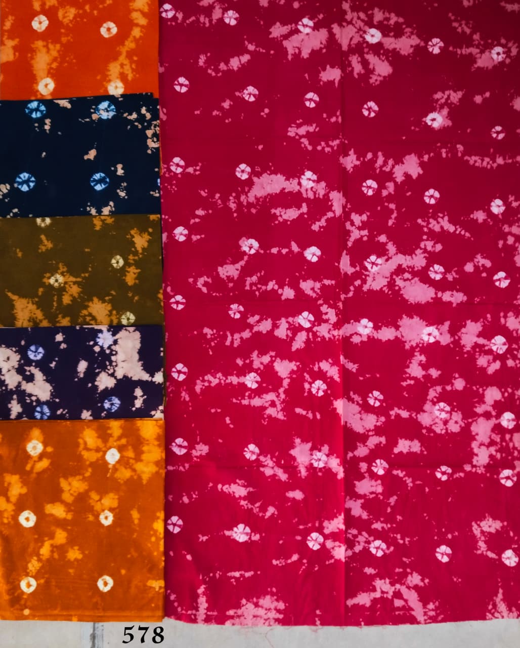 Cotton Bandhej Nighty Fabric — Wholesale Lot - Image 5