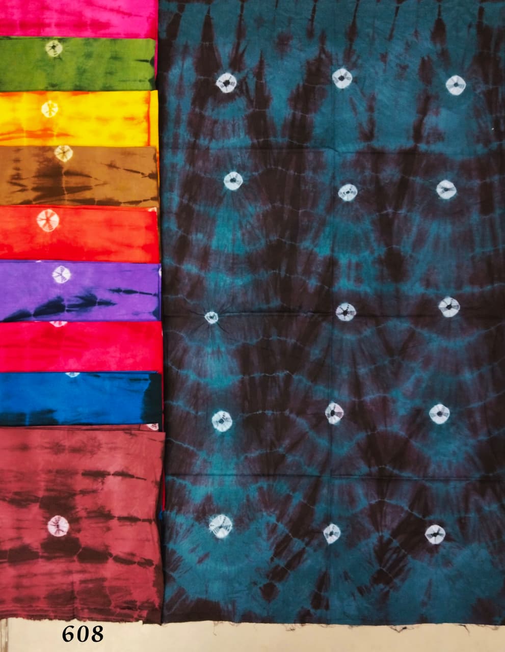 Cotton Bandhej Nighty Fabric — Wholesale Lot - Image 13