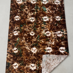 STYLE BY HEENA Earthy Brown Shibori Cotton Nighty Fabric for Women | 3 Meter Unstitched Dress Material