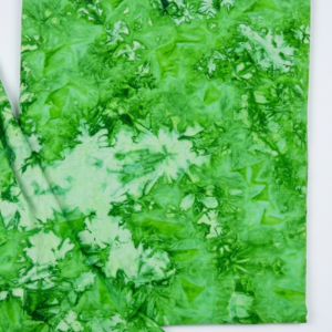 STYLE BY HEENA Lime Green Shibori Cotton Nighty Fabric for Women | 3 Meter Unstitched Dress Material