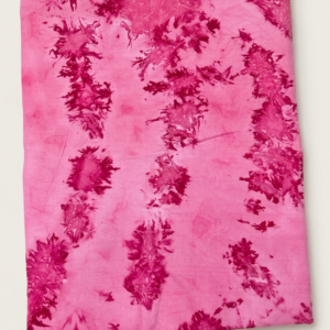 STYLE BY HEENA Bubblegum Pink Shibori Cotton Nighty Fabric for Women | 3 Meter Unstitched Dress Material